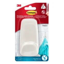 Discount 3M Patère blanc nacré grand modèle
