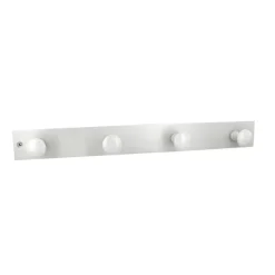 Clearance Patère classic 4 têtes hêtre blanc