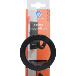 Online Patère magnétique 1 tête plastique noir 6kg 51x131,5x60mm