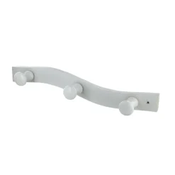 Sale Patère ondulé 3 têtes hêtre blanc