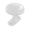 Hot Patère 1 tête Ø 65mm acier époxy blanc