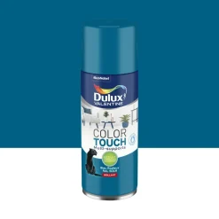 New DULUX VALENTINE Peinture aérosol color touch brillant bleu radieux 400ml