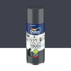 DULUX VALENTINE Peinture aérosol color touch brillant anthracite 400ml