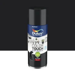 Hot DULUX VALENTINE Peinture aérosol color touch brillant noir 400ml
