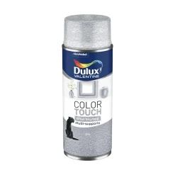 Sale DULUX VALENTINE Peinture aérosol color touch effet martelé gris alu 400ml