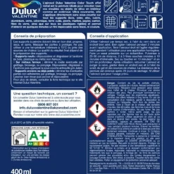New DULUX VALENTINE Peinture aérosol color touch effet métal or 400ml