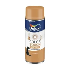 DULUX VALENTINE Peinture aérosol Color Touch Effet Métal Or Antique 400ml