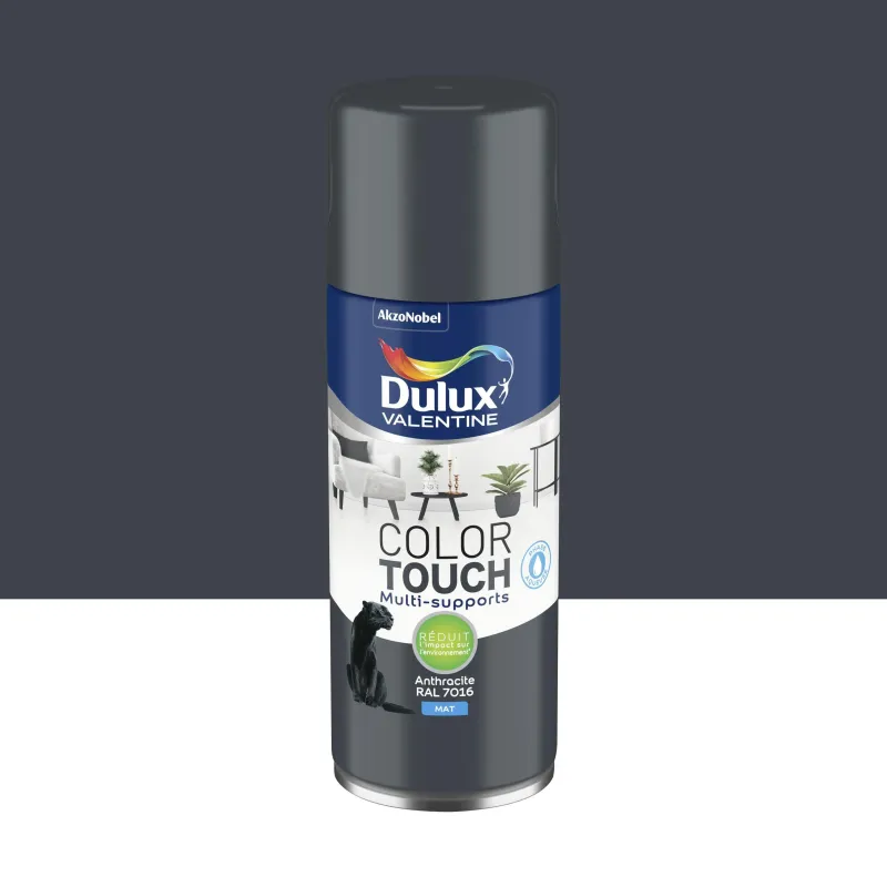 Discount DULUX VALENTINE Peinture aérosol color touch mat anthracite 400ml