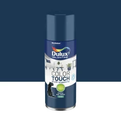 Clearance DULUX VALENTINE Peinture aérosol color touch satin marine 400ml