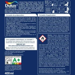 Best DULUX VALENTINE Peinture aérosol color touch satin bleu gris 400ml