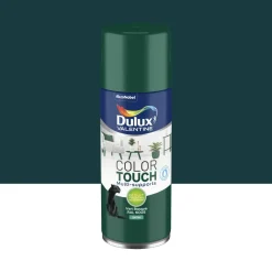 DULUX VALENTINE Peinture aérosol color touch satin vert basque 400ml
