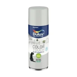 DULUX VALENTINE Peinture aérosol Color Touch Satin Gris Clair 400ml