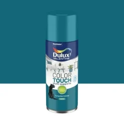DULUX VALENTINE Peinture aérosol Color Touch Satin Turquoise Intense 400ml