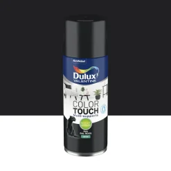 Best DULUX VALENTINE Peinture aérosol color touch satin noir 400ml