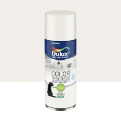 DULUX VALENTINE Peinture aérosol color touch satin blanc 400ml
