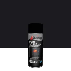 JULIEN Peinture Aérosol Hautes Temperatures Mat Noir 400 ml