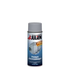 JULIEN Peinture Aérosol Électroménager Satin Gris Alu 400 ml