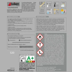 JULIEN Peinture Aérosol Vernis Universel Satin Incolore 400 ml