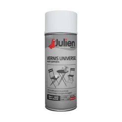 JULIEN Peinture Aérosol Vernis Universel Brillant Incolore 400 ml