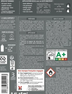 Outlet V33 Peinture bois aérosol couleurs d'ici kaki grisé 400ml