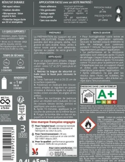 New V33 Peinture bois aérosol couleurs d'ici jaune ocré 400ml