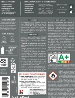Clearance V33 Peinture bois aérosol couleurs d'ici anthracite 400ml