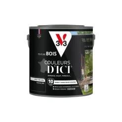 Outlet V33 Peinture bois extérieur couleurs d'ici noir ral9005 2L