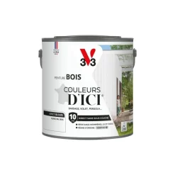 Hot V33 Peinture bois extérieur couleurs d'ici blanc ral9010 2L