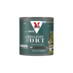 Discount V33 Peinture bois extérieur couleurs d'ici vert profond 0,5L