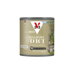 Clearance V33 Peinture bois extérieur couleurs d'ici jaune kaki 0,5L