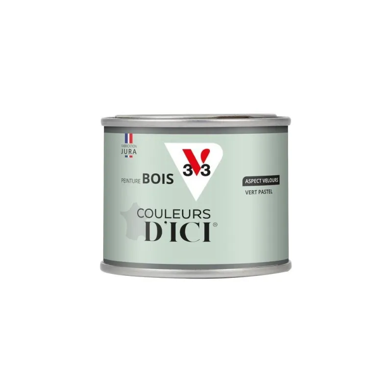 Best V33 Peinture bois extérieur couleurs d'ici vert pastel 125ml