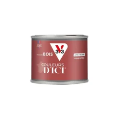 Best V33 Peinture bois extérieur couleurs d'ici rouge intens 125ml