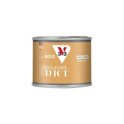 Discount V33 Peinture bois extérieur couleurs d'ici jaune ocré 125ml
