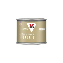 Outlet V33 Peinture bois extérieur couleurs d'ici jaune kaki 125ml