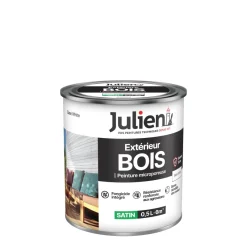 Online JULIEN Peinture bois extérieur satin base white 0,5 L