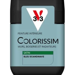 Sale V33 Peinture Colorissim satin bleu scandinave satin 75 ml