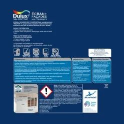 New DULUX VALENTINE Peinture Écran+ Façades multi-supports mat base clear 10L