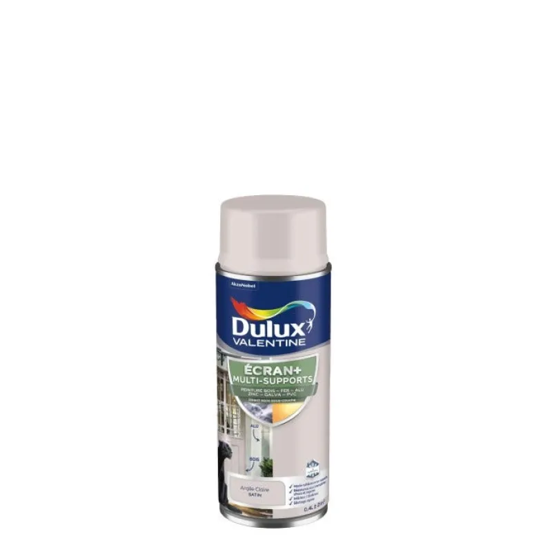 Best DULUX VALENTINE Peinture écran + multi-supports Satin Argile Claire 400 ml