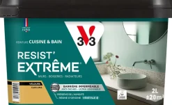 Best V33 Peinture cuisine et bain Resist Extrême Curcuma Velours 2L