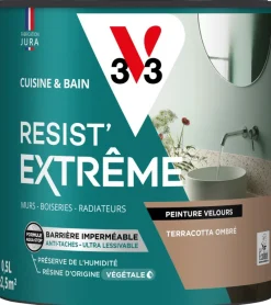 Outlet V33 Peinture cuisine et bain Resist Extrême Terracotta Vel 0,5L