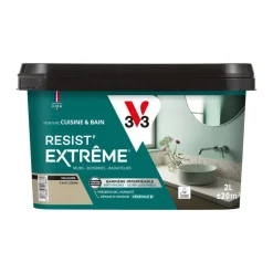 Outlet V33 Peinture cuisine et bain Resist Extrême Café crème Vel 2L