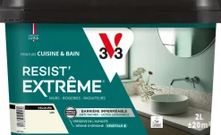 Sale V33 Peinture cuisine et bain Resist Extrême Lin Velours 2L