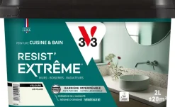 Best V33 Peinture cuisine et bain Resist Extrême Lin clair Velours 2L