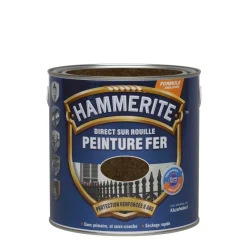 Hot HAMMERITE Peinture extérieure fer Martelé Châtaigne 2,5 L
