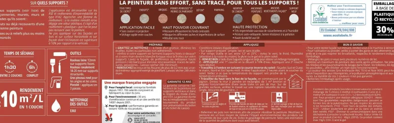 Sale V33 Peinture Façade Easy Rénovation anthracite mat 2,5L
