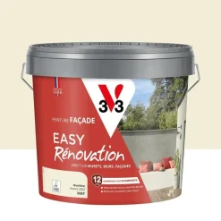 Clearance V33 Peinture Façade Easy Rénovation meulière Mat 10L