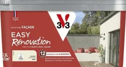 Clearance V33 Peinture Façade Easy Rénovation meulière Mat 2,5L