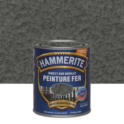 Best HAMMERITE Peinture fer antirouille martelé Gris ardoise 0,75L