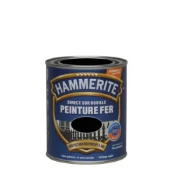 Best HAMMERITE Peinture fer antirouille martelé Noir 0,75L
