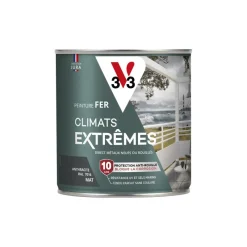 New V33 Peinture Fer Climats Extrêmes Mat Anthracite 0,5L